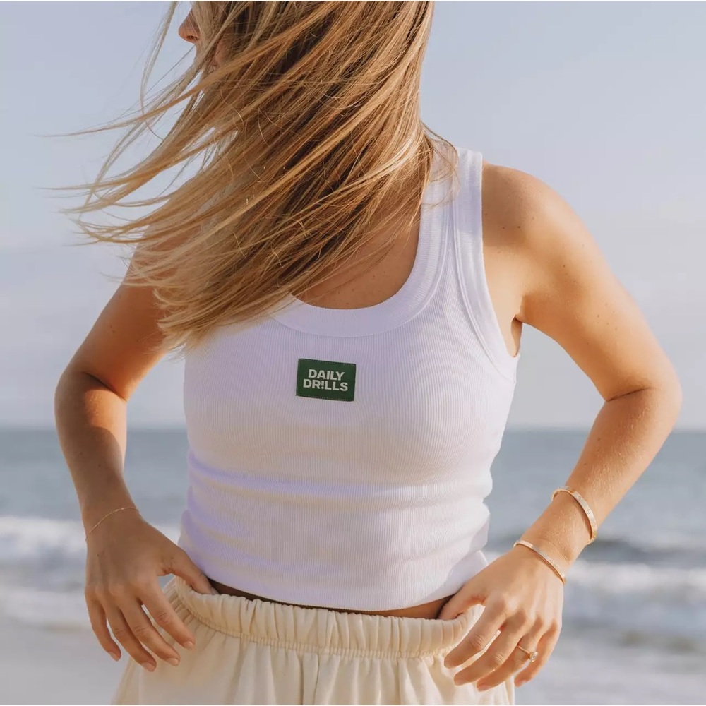 Daily Drills white logo tank